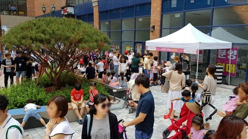 배곧 베니스 스퀘어 이벤트 현장.      ㈜서영건설플러스 제공